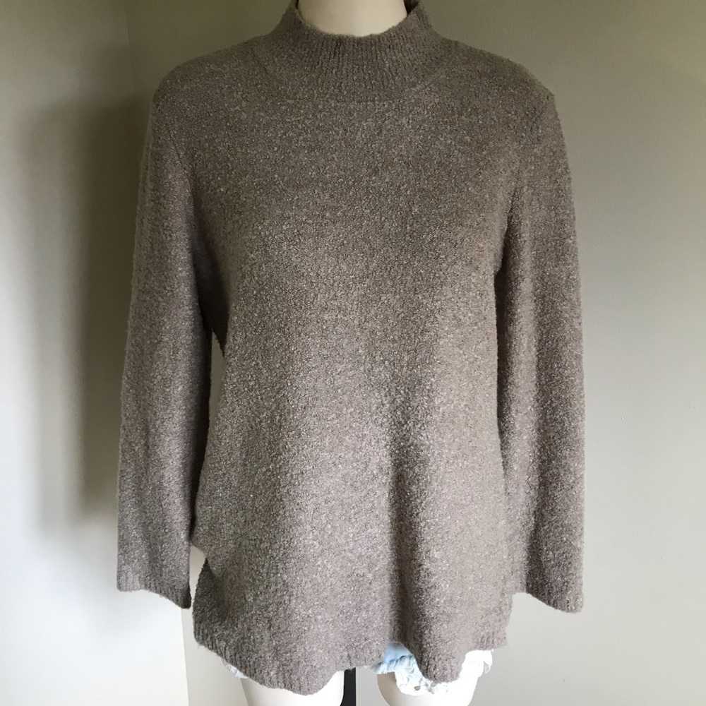 Calvin Klein Wool Acrylic Mock Neck Sweater Size Large
